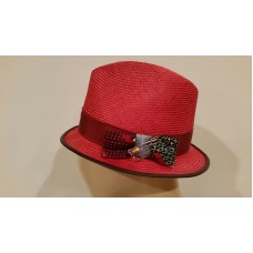 Cha Cha&apos;s House of Ill Repute  High Style Ladies Trilby  Red  Size 5859 cm  eb-43577799